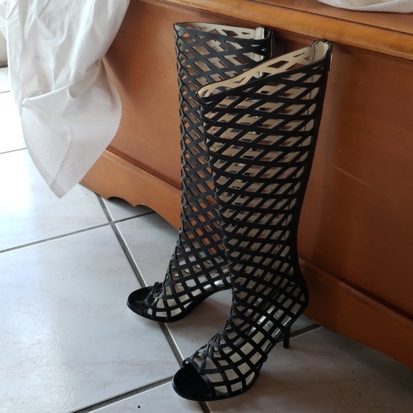 Michael Kors st13j Lattice Weave Boots - Picture 2 of 7